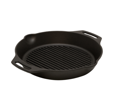 Gietijzeren grillpan met handvat 30cm Zijaanzicht | Kamado Grills