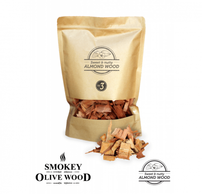 Amandel Rookchips Nº3 - 1700 ml - rookhout